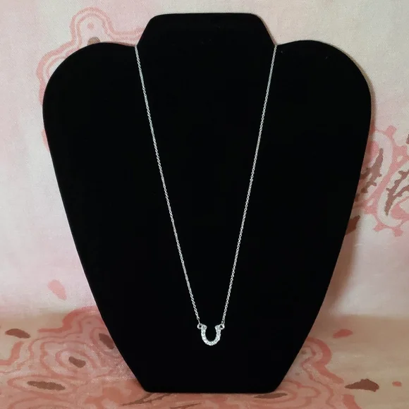 Horseshoe Necklace I'm so lucky to have you in my life Rhinestone Dainty Horsesh - Picture 9 of 9